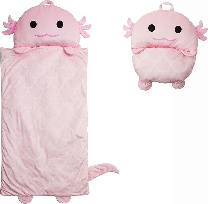 Axolotl Sleeping Bag - Opened View